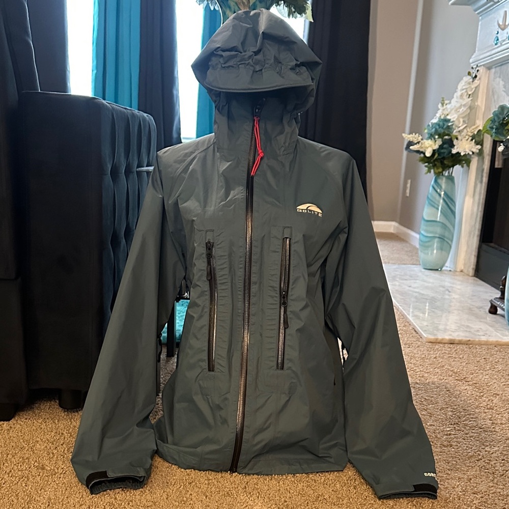 Men's Hooded Windbreaker Jacket in Dark Teal by Golite